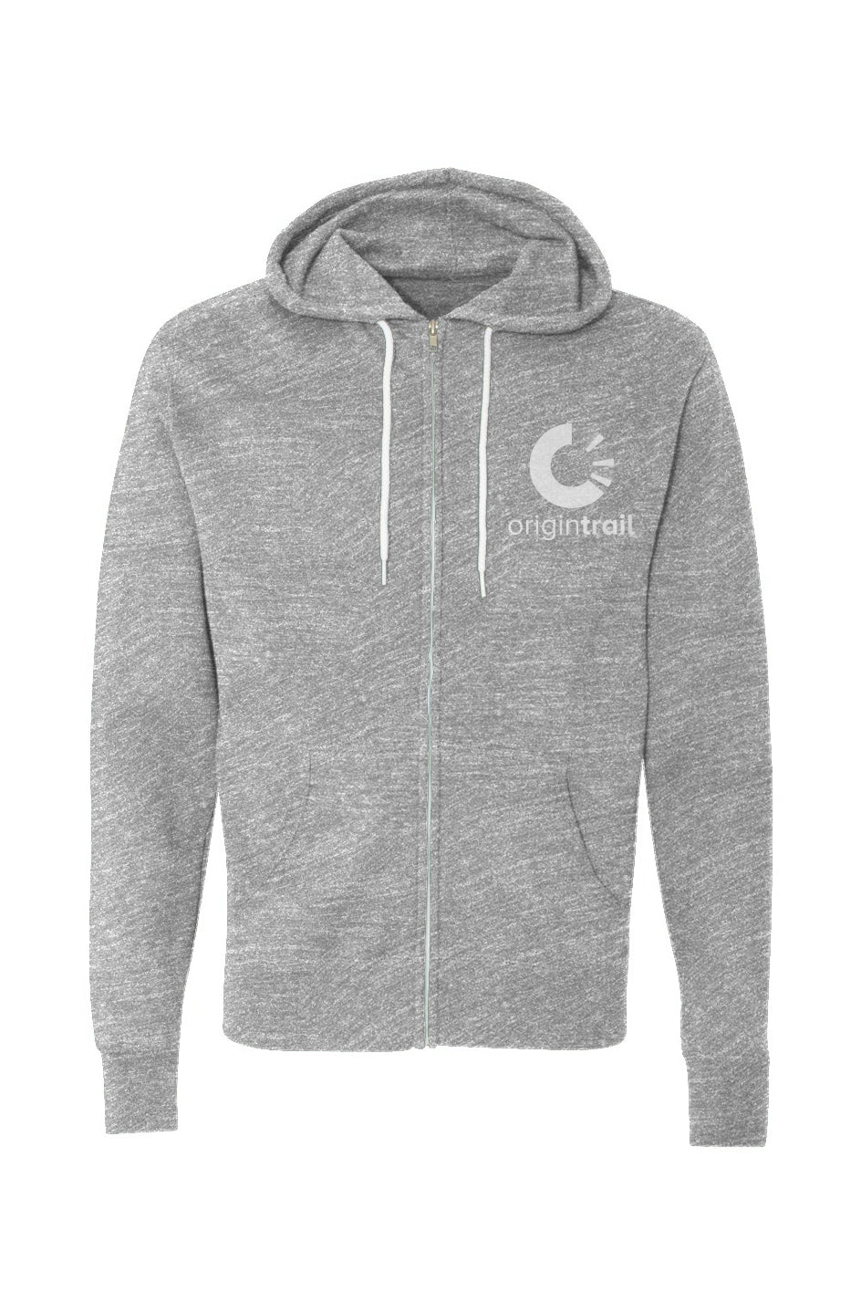 Embroidered Unisex Lightweight Full-Zip Hoodie