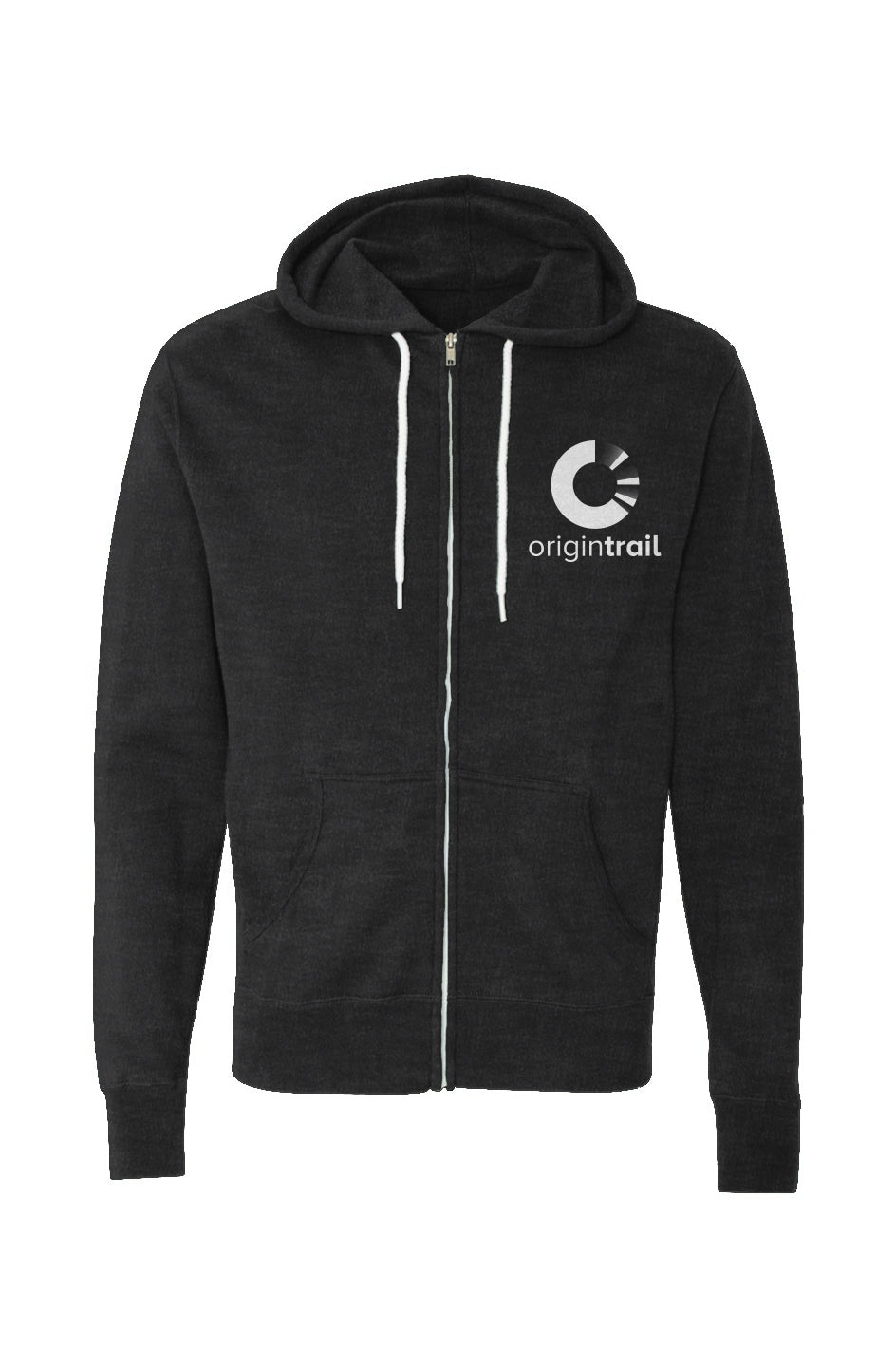 Embroidered Unisex Lightweight Full-Zip Hoodie