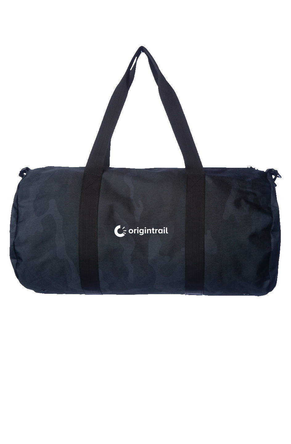Embroidered Day Trip Duffle Black Camo